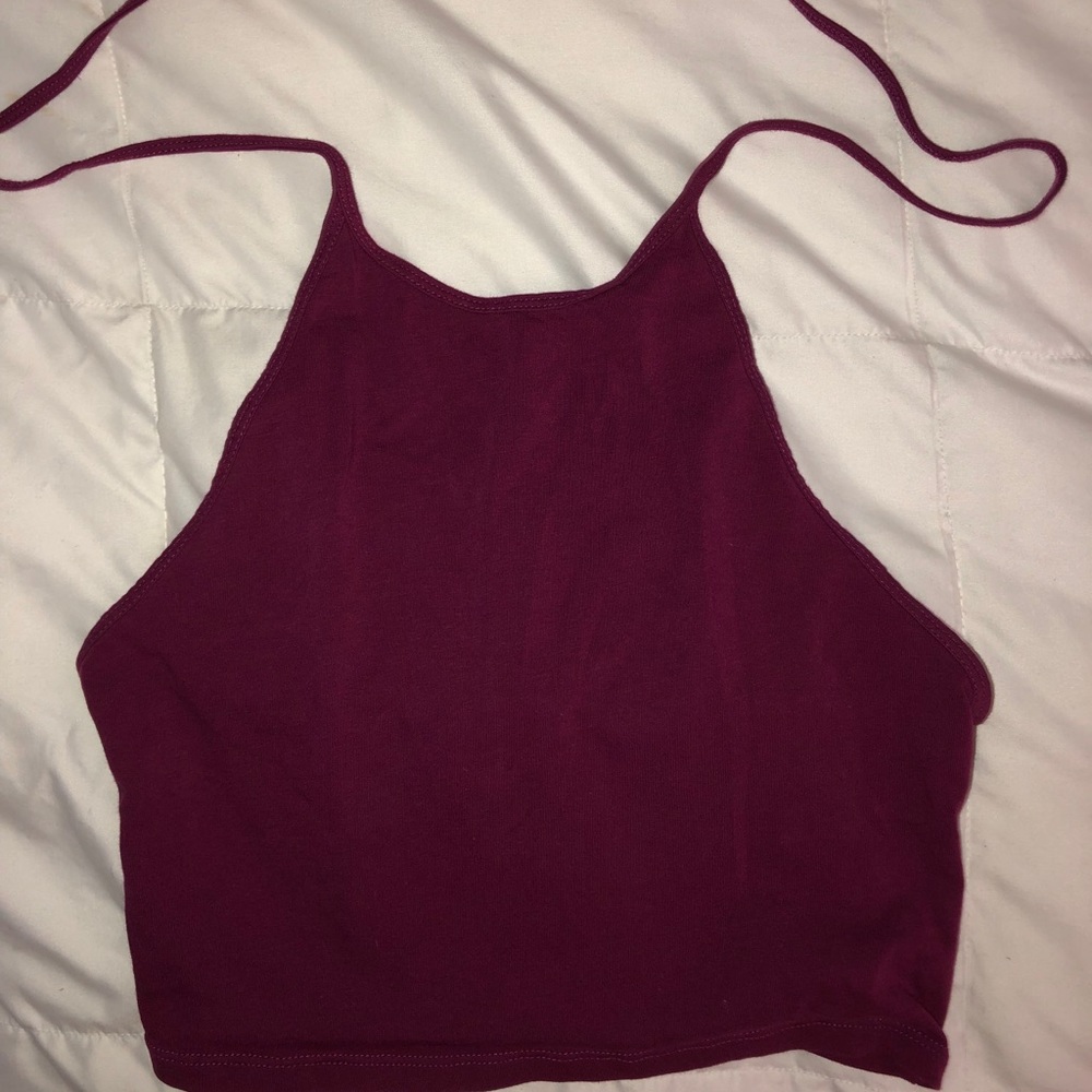 Berry Red Halter Top